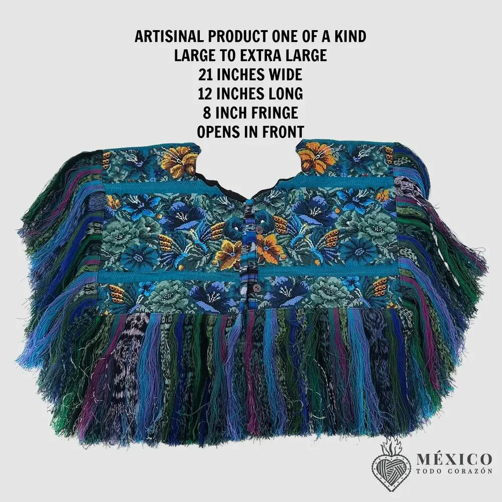 Cape huipil  only One of a kind one size SEE measurements one size fits all